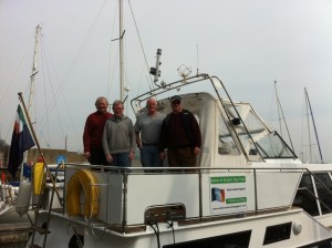 The boys ready to set sail!