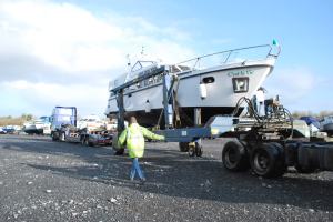 loading boat at Albert Lock
