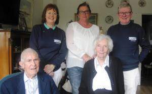 Clauade and Genevieve Carlier front row. Nuala Mariline and Adrian back row