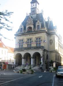 Town Hall in La Ferté  - a lovely town
