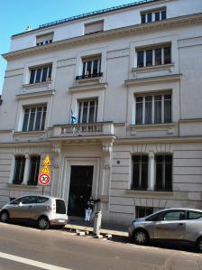 Nuala outside the SVP International Paris Office
