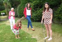 Eve focused on her game