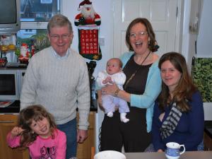 Adrian, Nuala  Louise (daughter)  and grand children Eve and Eamon