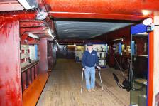 Adrian in the barge hold