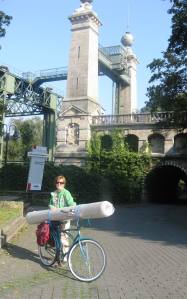 Nuala with the bike and the carpet!!