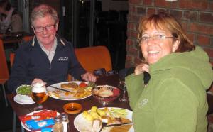 Adrian and Nuala celebrate Adrian's birthday