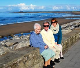 Annie, Adrian, Nuala in Strandhill Sligo