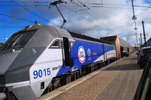 Boarding the Channel Tunnel Train