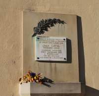 Plaque to Jean Lavel in Chalon - many more on buildings in France