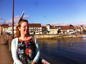 Nuala on a bridge in St Jean taken last year