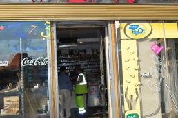 Stephan tries to get an answer in the Tabac