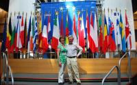 Adrian and Nuala visiting European Parliament in Strasbourg