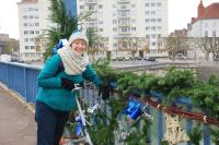 Christmas decorations around Chalon