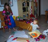 Christmas Morning lots of Santa presents