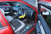 Aine's car broken into
