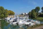 View of boats at Chalon sur Saone