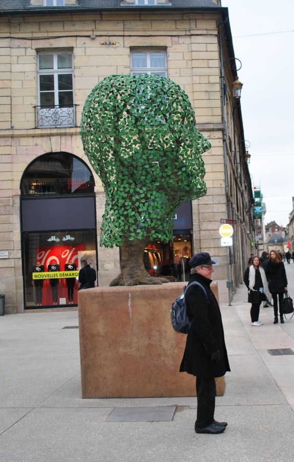 Adrian poses with Street Art