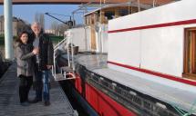 Roger and Elham beside Silhoutte