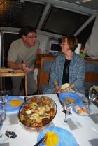 Thierry and Nuala with the main course