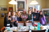 l/r Marine,Catherine,Melanie,Bernard, Nuala, Roger, Elham