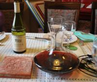 Decanted wine ready to serve