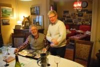 Bernard shows Adrian his River Shannon Irish photos