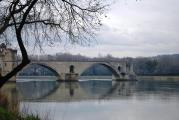 Two of the four remaining arches of Pont D'Avignon